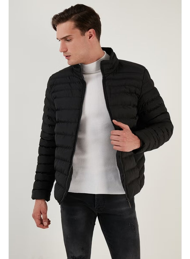 Buratti Stand Collar Zippered Pocket Slim Fit Puffer Coat Men's Coat 649002 - Image 1